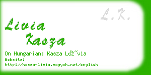livia kasza business card